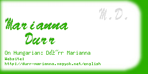 marianna durr business card